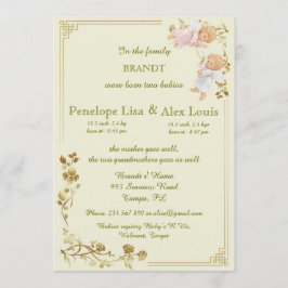 Födelseort twin spädbarn meddelande