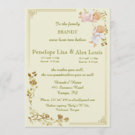 Födelseort twin spädbarn meddelande