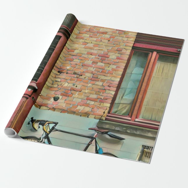 Födelserbjudanden till cykel älskare presentpapper (Utrullad)