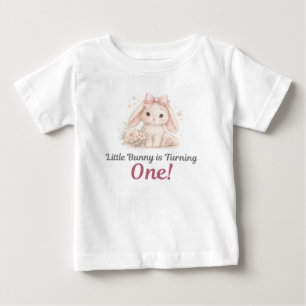 Födelseskjorta för lilla kaninens ettårsdag t shirt