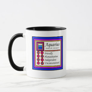 Födelseskylt Aquarius Mugg