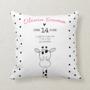 Födelsetalet Nursery Dekorativ kudde Modern Giraff