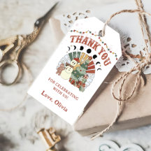 Födelsetjänst för Retro Snögubbe Julgran