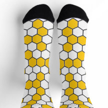 Foder i Hive | Bold Honeycomb Mönster Socks