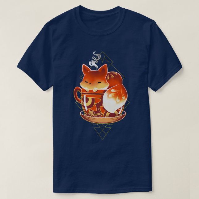 Foder och kaffe, järnkoffein t shirt (Design framsida)