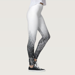 Foder över fryst skog leggings