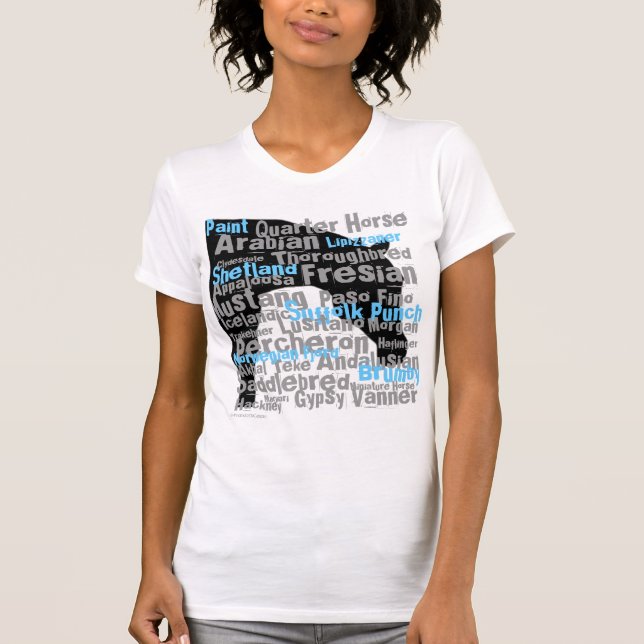 "Föder upp hästen" damer T T-shirt (Framsida)