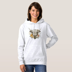Foderhus Stil Highland Cow Graphic T Shirt
