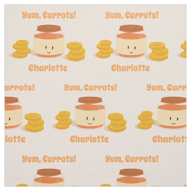 Foderkaraktären hos morot Baby| Struktur Tyg (Provkarta)