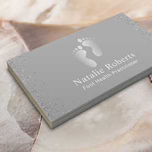 Foderläkare Modern Silver Visitkort