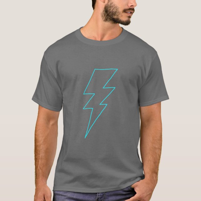 Fodra (Cyan) Thunderbolt, T Shirt (Framsida)