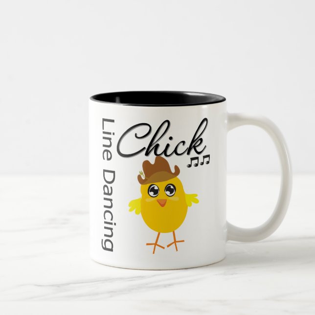 Fodra danschicken Två-Tonad mugg (Höger)