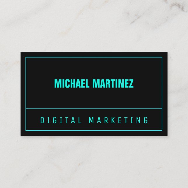 Fodra kluven modern neonfärg visitkort (Framsida)