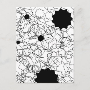 Fodra konst ritar skissar abstrakt vykort