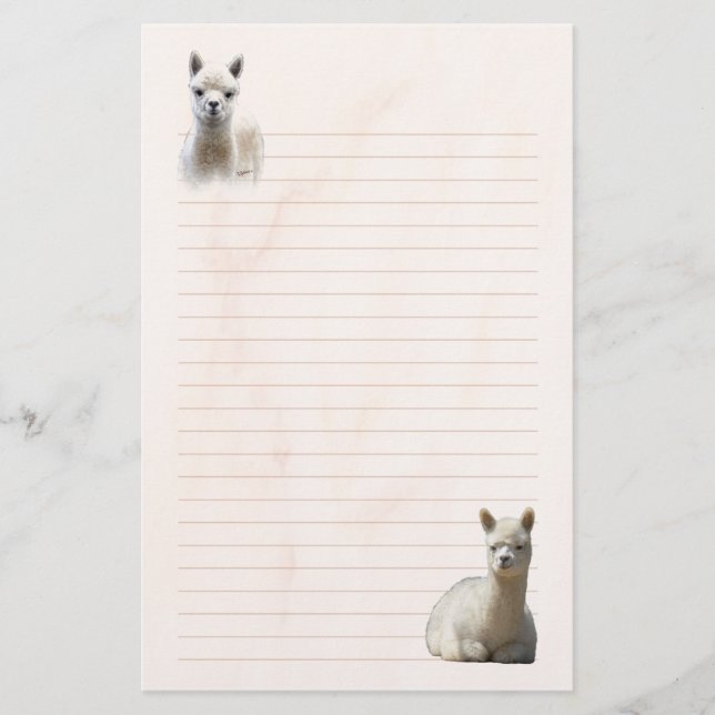 Fodrad Alpacabrevpapper Brevpapper (Framsida)