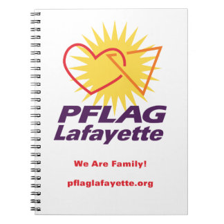 Fodrad anteckningsbok för PFLAG Lafayette (8,5" x