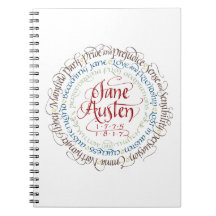 Fodrad anteckningsbok - Jane Austen perioddramer