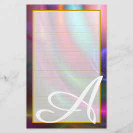 Fodrad brevpapper för Monogramfyrverkerier III bra