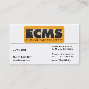 Fodrad ECMS-visitkort Visitkort
