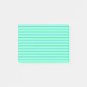Fodrade gröna blått post-it block