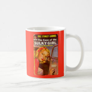 Fodral av det trumpna flickabokomslag kaffemugg