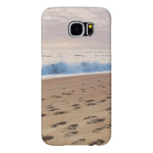 Fodral: Beach vågar och fotavtryck