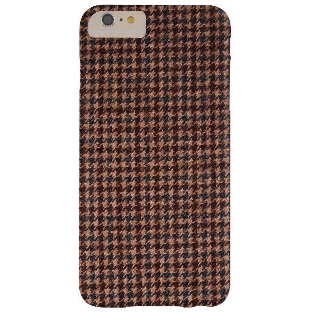 Fodral: Brun tweed Fabric Case-Mate iPhone Skal (Baksidan)