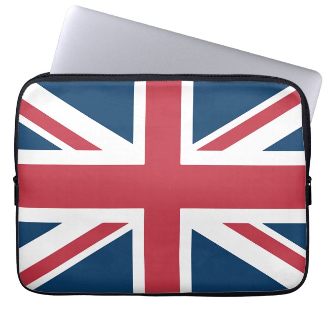 Fodral för bärbar dator med Union Jack, brittisk f (Framsidan)