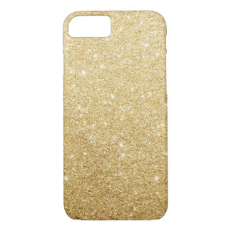 Fodral för iPhone 7 för guld- Fauxglitter lyxigt