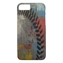 fodral för iphone, målad baseboll