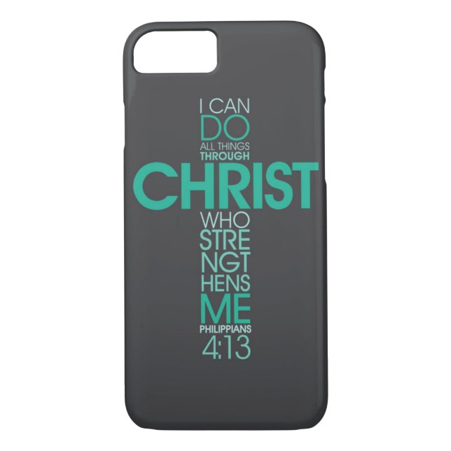Fodral för Philippians4:13iPhone 7 Case-Mate iPhone Skal (Baksida)