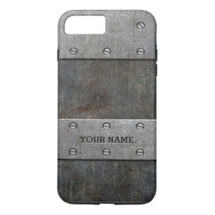 Fodral för plus för iPhone 7 för GrungemetallLo
