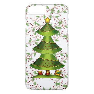 Fodral för plus för julgraniPhone 7 knappt där