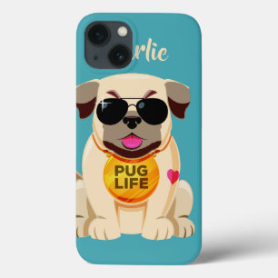 Fodral för Pug Life-användarnamn och färg-enhet