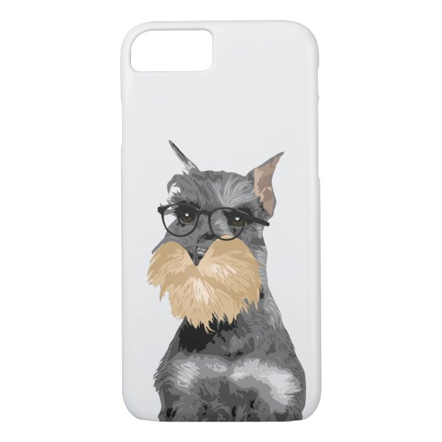 Fodral för telefon för HipsterSchnauzerhund för Case-Mate iPhone Skal (Baksida)