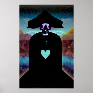 Fodral i det saknade svarta hjärtat poster