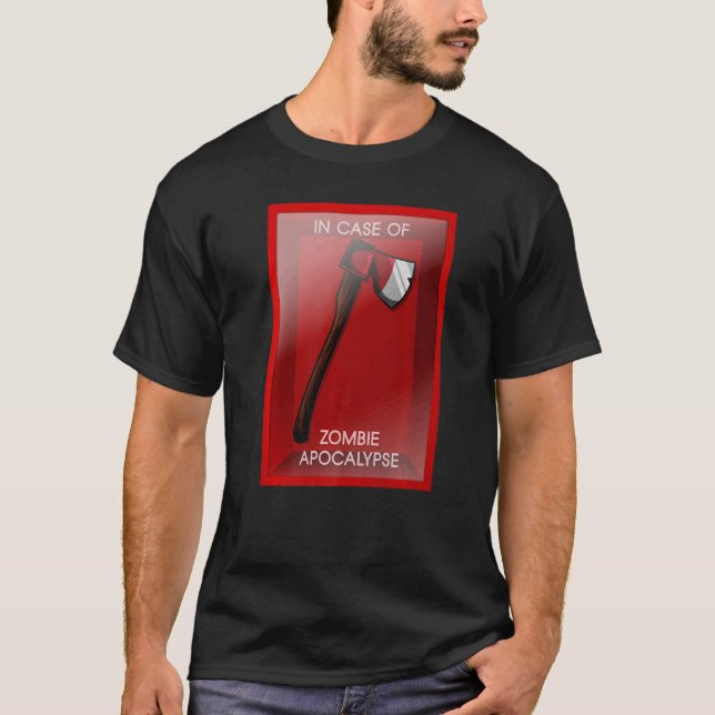 Fodral i Zombie Apocalypse Chopping Verktyg Ax T Shirt (Framsida)