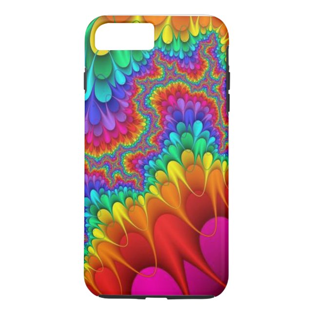Fodral-iPhone 7 Plus/Abstrakt Neon Case-Mate iPhone Skal (Baksida)