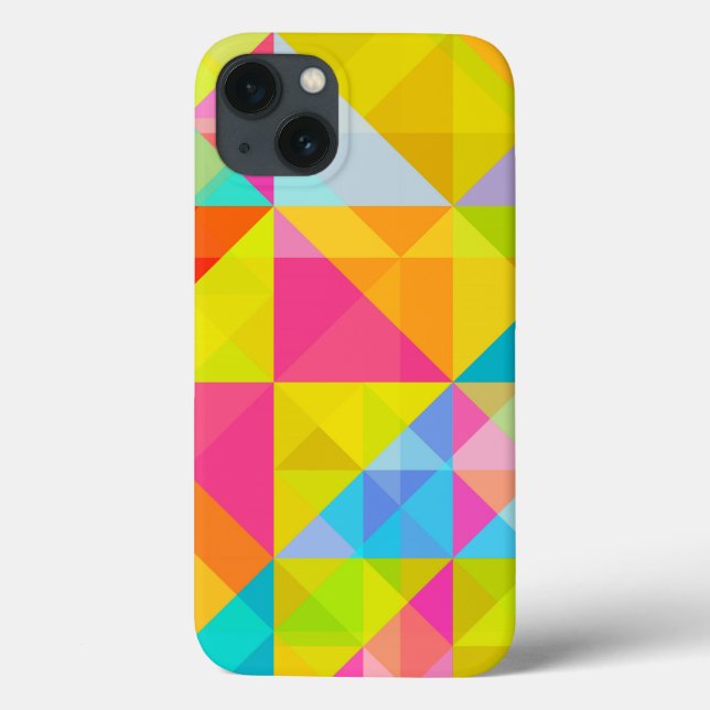 Fodral - iPhone's iPads Samsung - Bright Geometric (Baksida)