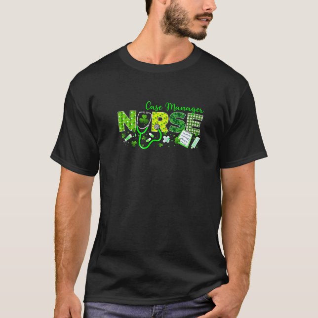 Fodral Manager Nurse St patricks day Stethospolis T Shirt (Framsida)