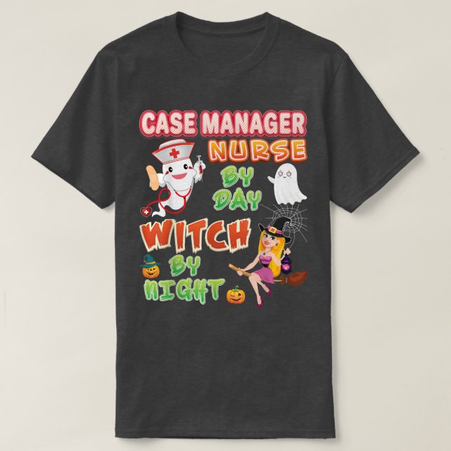 Fodral Manager sjuksköterska efter daglig nattbesä T Shirt (Design framsida)