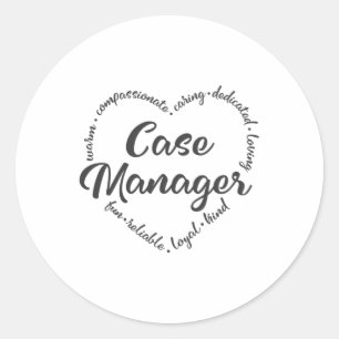 Fodral Manager, Social arbetarresultat Runt Klistermärke