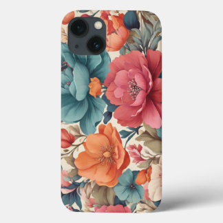 Fodral-Mate, Apple iPhone 13, Blommigt mönster