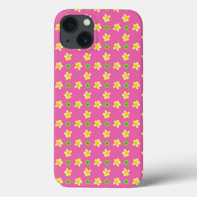 Fodral-Mate iPad AirCase: Primroses on Deep Rosa (Baksida)
