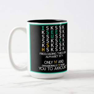 Fodral mot C: Funny Alphabet Mugg