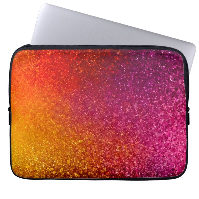 Fodral på den bärbara datorn Glitter Art (Framsidan)