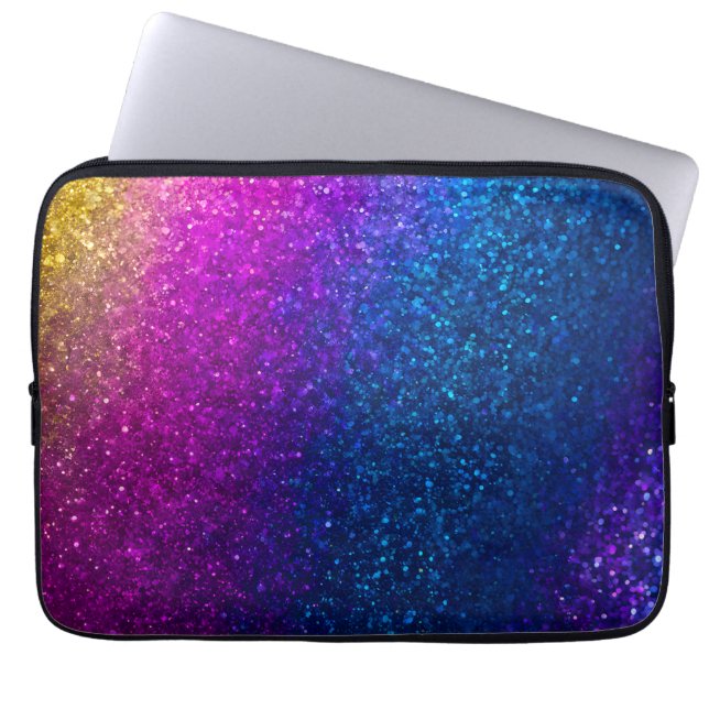 Fodral på den bärbara datorn Glitter Art (Framsidan)