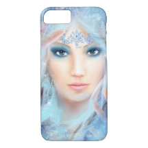 fodral Snö drottning. Vintervacker kvinna.