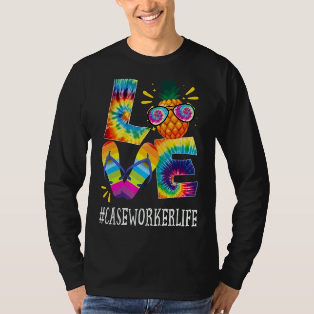 Fodral Worker Kärlek Pineapple Sommar av tjänstgör T Shirt (Framsida)