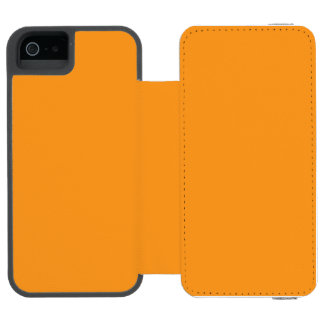 fodralet har en varm orange iPhone 6 plånbokshölje